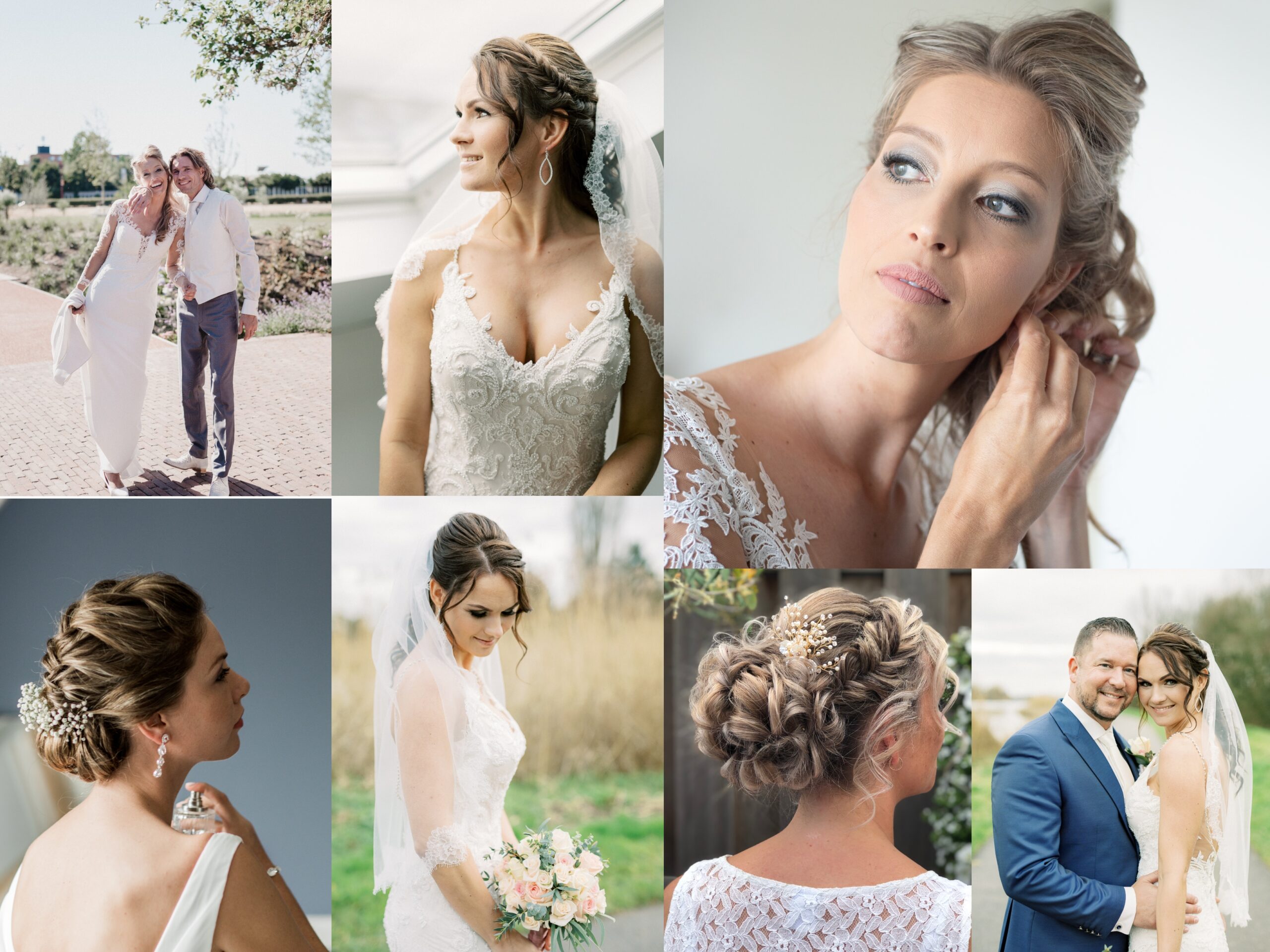 Bruidskapsel Bruidsmake-up